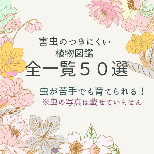 【害虫のつきにくい植物図鑑】全一覧５０選