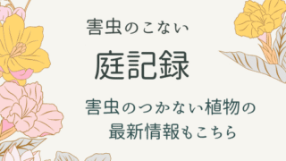 害虫のこない庭記録