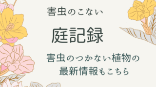 害虫のこない庭記録